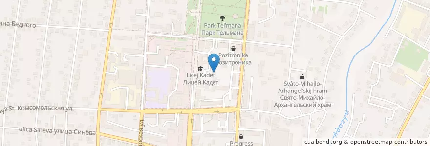 Mapa de ubicacion de Сбербанк en Russland, Föderationskreis Südrussland, Region Krasnodar, Rajon Krymsk, Крымское Городское Поселение.