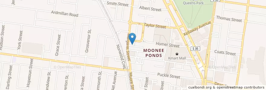 Mapa de ubicacion de Professional Foot Care en オーストラリア, ビクトリア, City Of Moonee Valley.