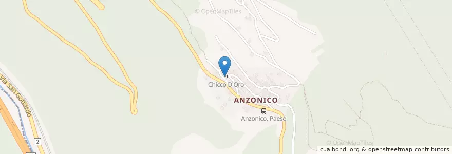 Mapa de ubicacion de Chicco D'Oro en Schweiz, Tessin, Bezirk Leventina, Circolo Di Faido, Circolo Di Giornico, Faido.