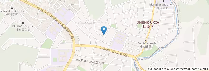 Mapa de ubicacion de 芝麻街美語 en 타이완, 신베이 시, 타이베이시.