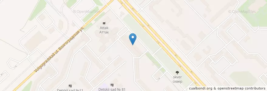 Mapa de ubicacion de Трика en Rusia, Distrito Federal Central, Óblast De Yaroslavl, Ярославский Район, Городской Округ Ярославль.