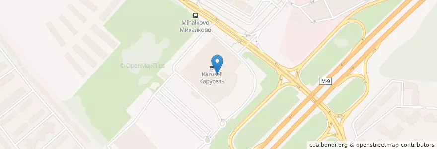 Mapa de ubicacion de Сбербанк en Rusia, Центральный Федеральный Округ, Московская Область, Городской Округ Красногорск.