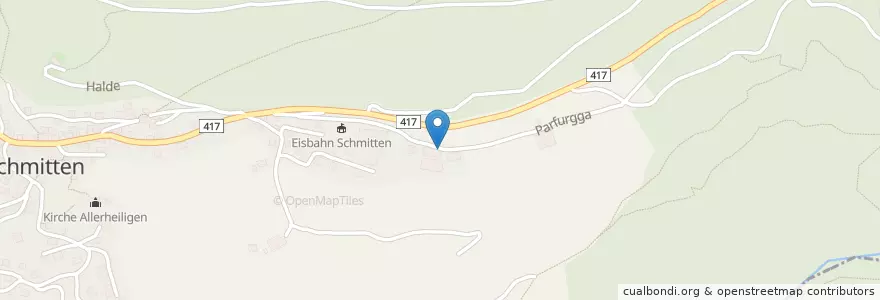Mapa de ubicacion de Bäsebeizli en Швейцария, Граубюнден (Гризон), Albula, Schmitten (Gr).
