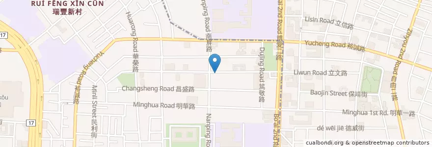 Mapa de ubicacion de 讚啊正宗韓式烤肉 en 台湾, 高雄市, 鼓山区.