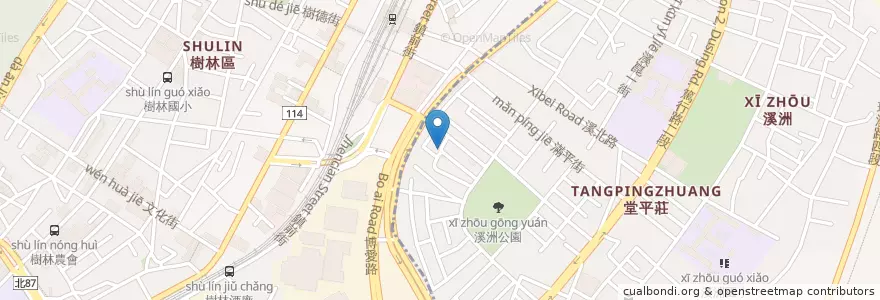 Mapa de ubicacion de 無極紫玄宮 en Taiwan, 新北市, 樹林區.