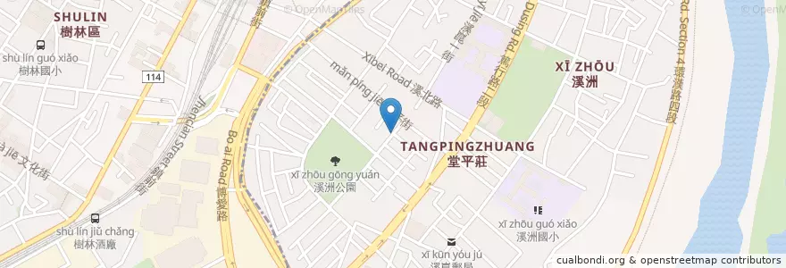 Mapa de ubicacion de 鎮興宮 en Taiwan, Nuova Taipei, Distretto Di Shulin.