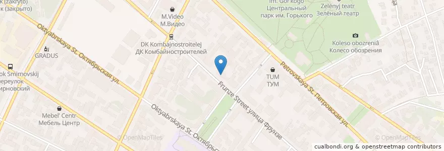 Mapa de ubicacion de Биомед en Russie, District Fédéral Du Sud, Ростовская Область, Городской Округ Таганрог.