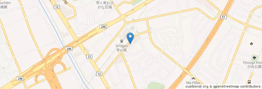 Mapa de ubicacion de のぞみ薬局 en Japon, Préfecture De Kanagawa, 横浜市, 青葉区.