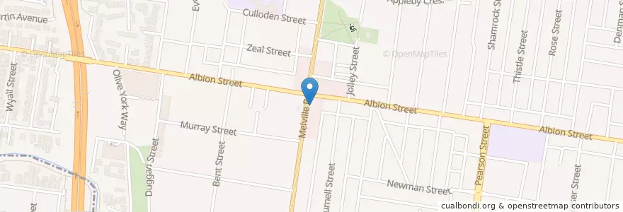 Mapa de ubicacion de Albion Pharmacy en Australien, Victoria, City Of Moreland.