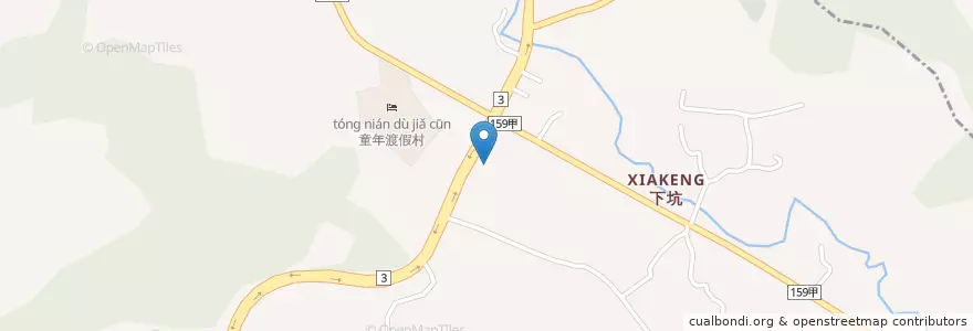 Mapa de ubicacion de 台灣中油番路站 en 타이완, 타이완성, 자이 현, 판루 향.