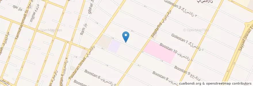 Mapa de ubicacion de ساختمان پزشکان میلاد en ایران, استان تهران, شهرستان تهران, تهران, بخش مرکزی شهرستان تهران.