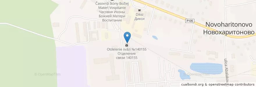 Mapa de ubicacion de Почта Банк en Russia, Distretto Federale Centrale, Oblast' Di Mosca, Раменский Городской Округ.