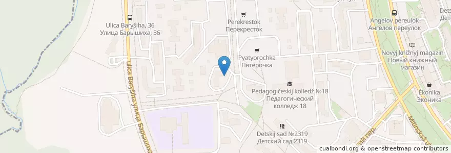 Mapa de ubicacion de Alphega en Rusia, Distrito Federal Central, Москва, Северо-Западный Административный Округ, Район Митино.