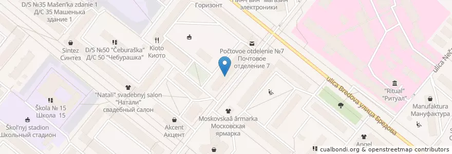 Mapa de ubicacion de Sberbank en Russia, Northwestern Federal District, Murmansk Oblast, Городской Округ Апатиты.