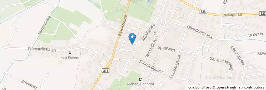 Mapa de ubicacion de Migros Bank en Switzerland, Riehen, Basel-Stadt, Riehen.