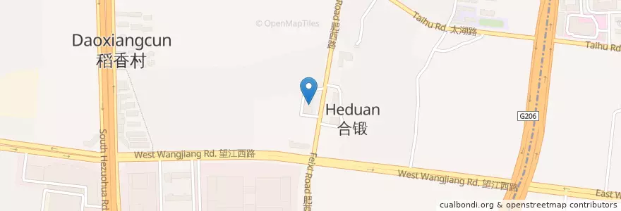Mapa de ubicacion de 稻香村街道 en چین, آن‌هوئی, هفئی, 蜀山区 (Shushan), 合肥市区, 稻香村街道.