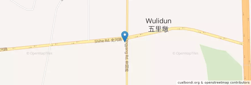 Mapa de ubicacion de 五里墩街道 en 中国, 安徽省, 合肥市, 蜀山区 (Shushan), 合肥市区, 五里墩街道.
