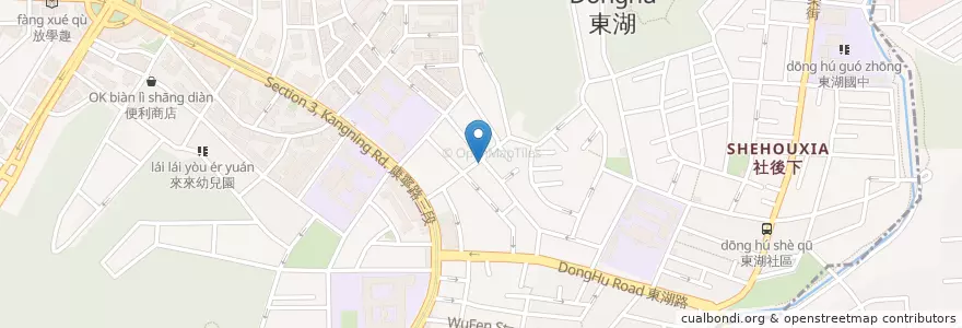 Mapa de ubicacion de 上好便當快餐 en 台湾, 新北市, 台北市, 内湖区.