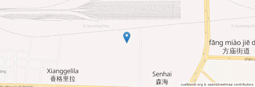 Mapa de ubicacion de 方庙街道 en 中国, 安徽省, 合肥市, 瑶海区 (Yaohai), 合肥市区, 方庙街道.