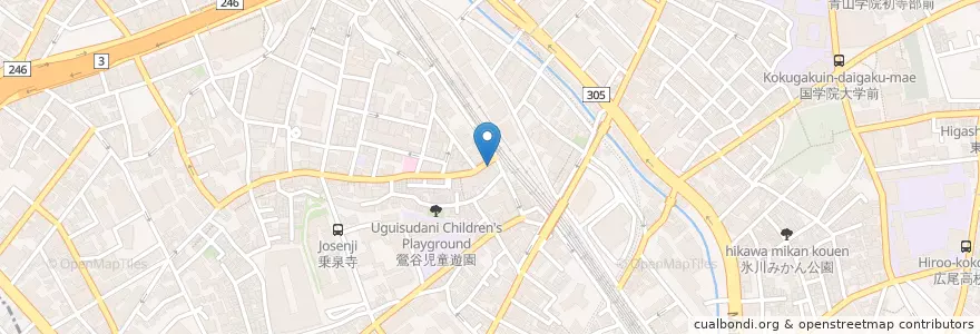 Mapa de ubicacion de 幸福の科学渋谷精舎 en Japão, Tóquio, 渋谷区.