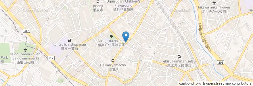 Mapa de ubicacion de SMBC en 日本, 东京都/東京都, 渋谷区.