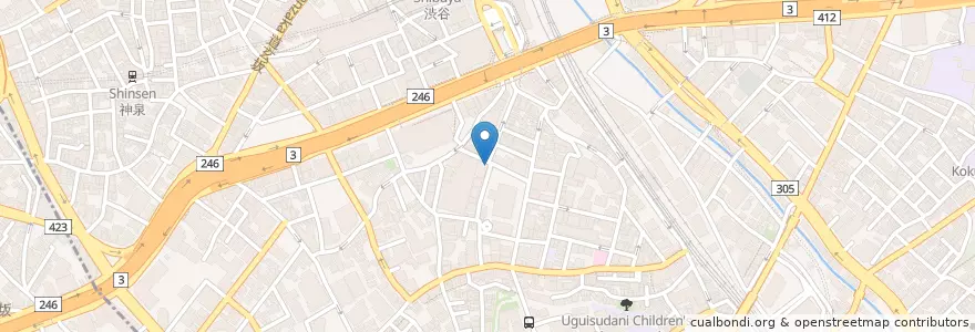 Mapa de ubicacion de ジョナサン en 日本, 東京都, 渋谷区.