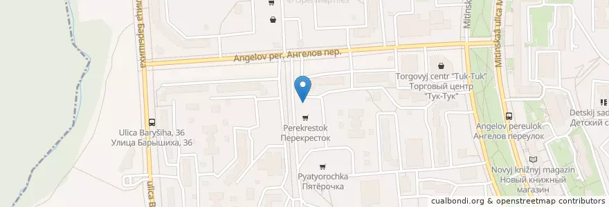 Mapa de ubicacion de Ригла en Russia, Distretto Federale Centrale, Москва, Северо-Западный Административный Округ, Район Митино.