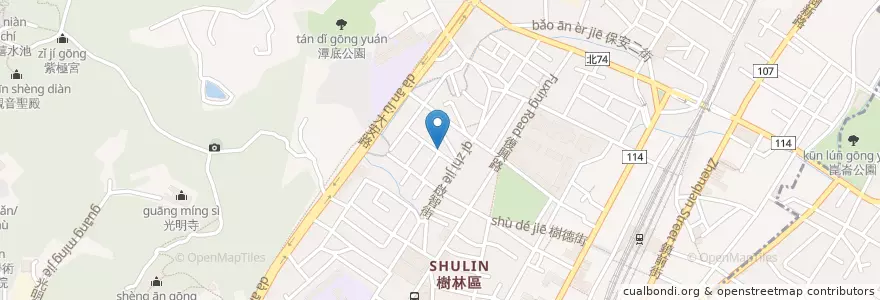 Mapa de ubicacion de 玉雲宮 en Taïwan, Nouveau Taipei, Shulin.