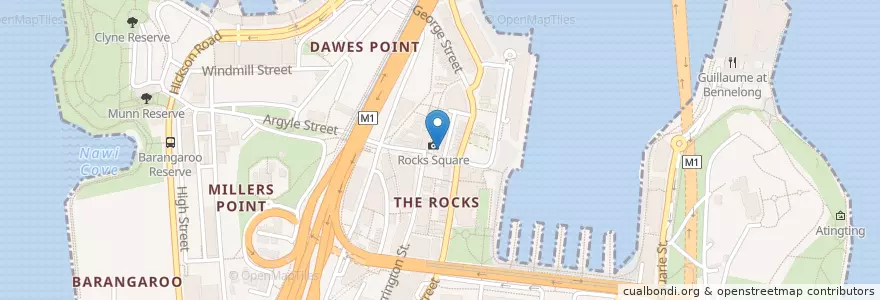 Mapa de ubicacion de Pony dining en Australië, Nieuw-Zuid-Wales, Council Of The City Of Sydney, Sydney.