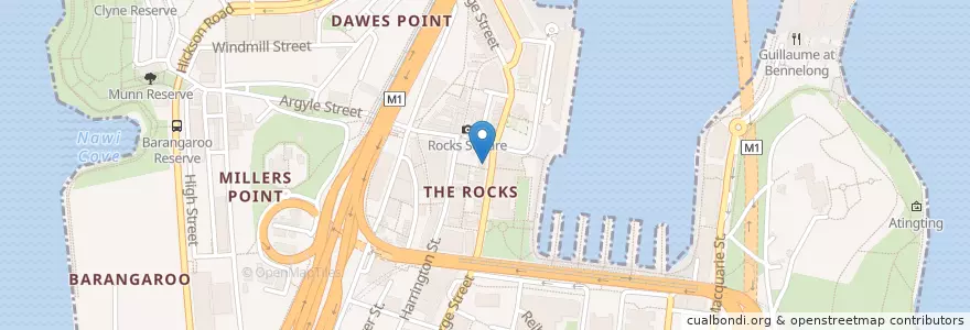 Mapa de ubicacion de The Rocks Chemist en Australie, Nouvelle Galles Du Sud, Council Of The City Of Sydney, Sydney.