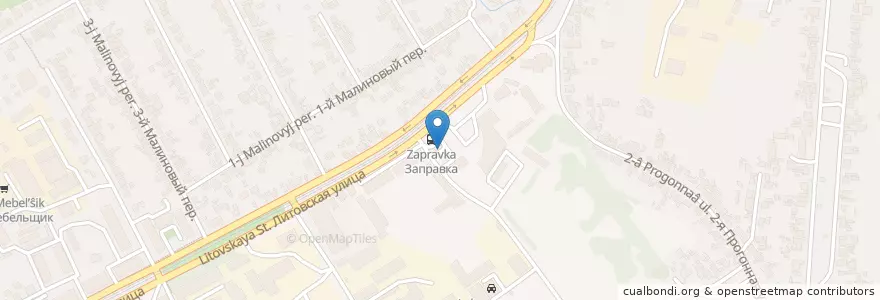 Mapa de ubicacion de Газпром ТЗК №117 en Russland, Föderationskreis Zentralrussland, Oblast Kursk, Курский Район, Городской Округ Курск.