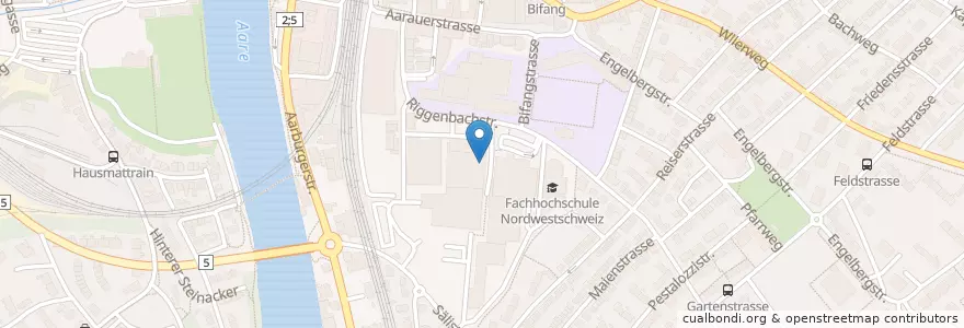 Mapa de ubicacion de Migros Take-Away en 스위스, Solothurn, Amtei Olten-Gösgen, Bezirk Olten, Olten.