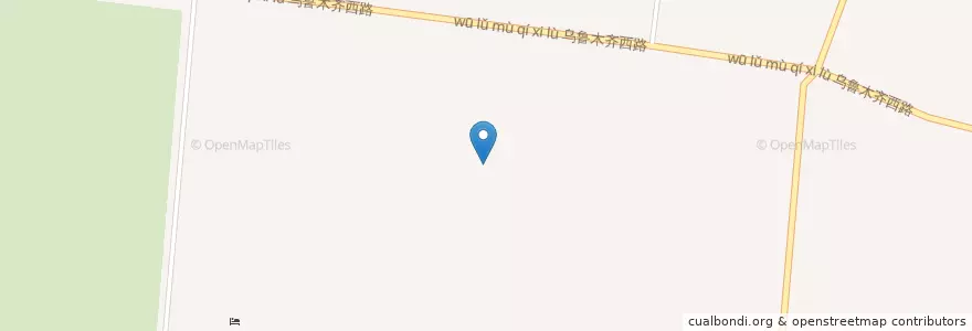 Mapa de ubicacion de 乌鲁木齐西路 en 中国, 新疆维吾尔自治区, 塔城地区, 伊犁哈萨克自治州, 奎屯市, 乌鲁木齐西路.