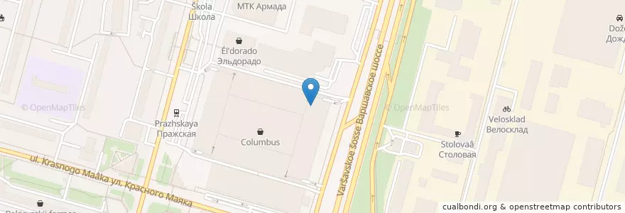 Mapa de ubicacion de Jeffreys coffeeshop en Russie, District Fédéral Central, Moscou, Южный Административный Округ, Район Чертаново Центральное.