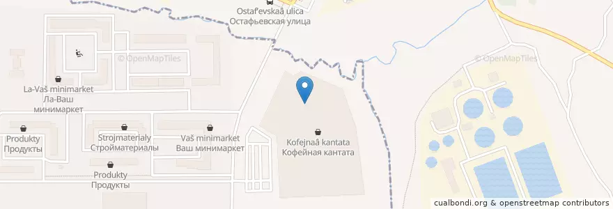 Mapa de ubicacion de Jeffreys coffeeshop en Rusia, Центральный Федеральный Округ, Москва, Новомосковский Административный Округ.