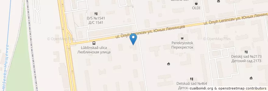 Mapa de ubicacion de Jeffreys coffeeshop en Russia, Central Federal District, Moscow, South-Eastern Administrative Okrug, Tekstilshchiki District.