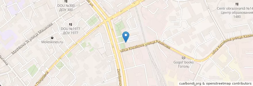 Mapa de ubicacion de Кофе муз en Russia, Distretto Federale Centrale, Москва, Центральный Административный Округ, Басманный Район.