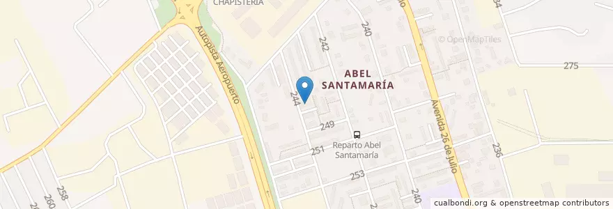 Mapa de ubicacion de Yeye en 古巴, La Habana, Boyeros.