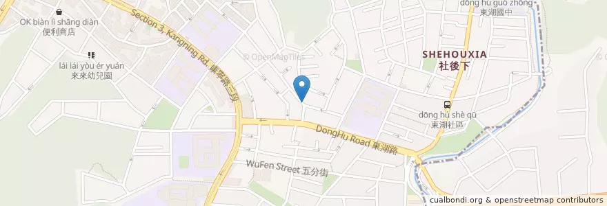 Mapa de ubicacion de 本家咖哩 en Tayvan, 新北市, Taipei, 內湖區.
