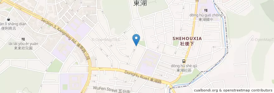 Mapa de ubicacion de 可利早午餐 en 台湾, 新北市, 台北市.