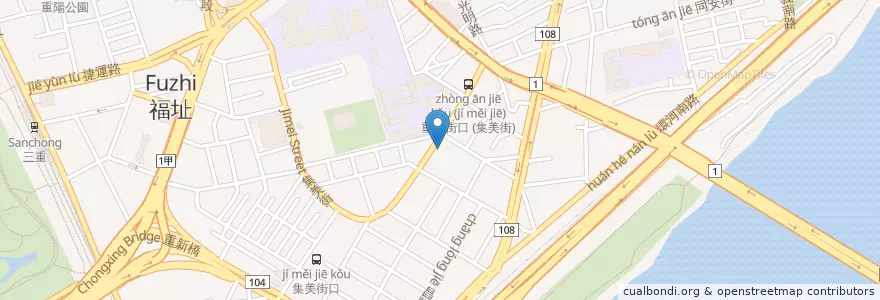 Mapa de ubicacion de 大呼過癮 en 台湾, 新北市.