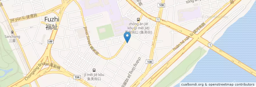 Mapa de ubicacion de 景味日本料理 en Taiwan, 新北市.
