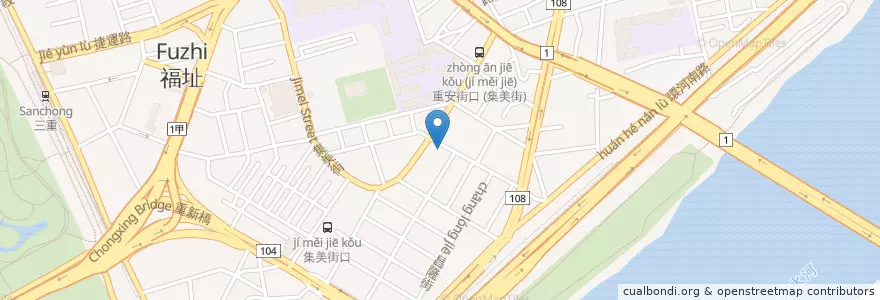 Mapa de ubicacion de 宋嫂蚵仔麵線 en تایوان, 新北市.