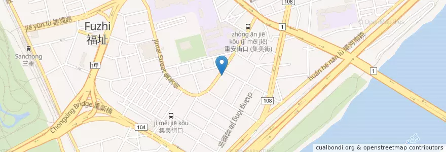 Mapa de ubicacion de 集美生猛海鮮 en 台湾, 新北市.