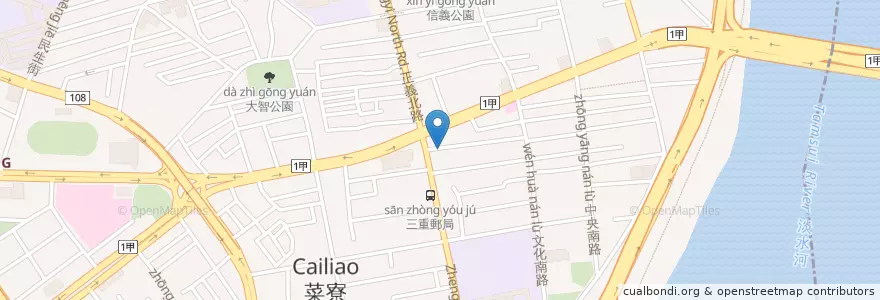 Mapa de ubicacion de Koon coffee 㒭咖啡 en 臺灣, 新北市.