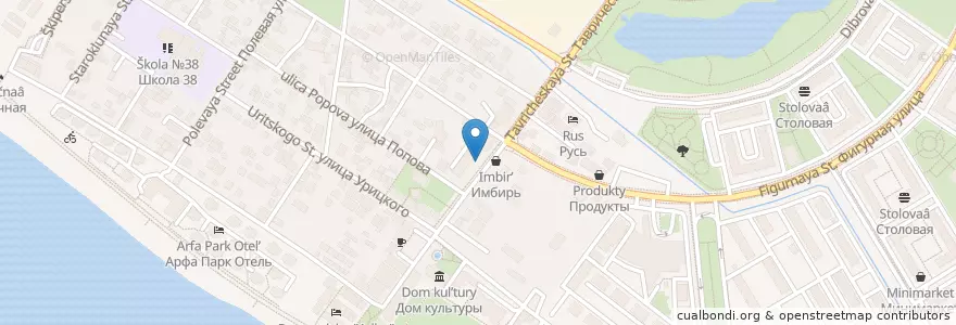 Mapa de ubicacion de Ассорти en Russie, District Fédéral Du Sud, Kraï De Krasnodar, Городской Округ Сочи.