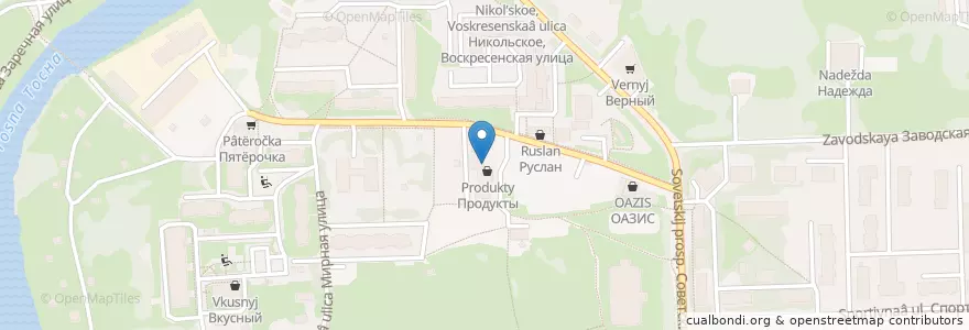Mapa de ubicacion de Почта-банк en Russland, Föderationskreis Nordwest, Oblast Leningrad, Тосненский Район, Никольское Городское Поселение.