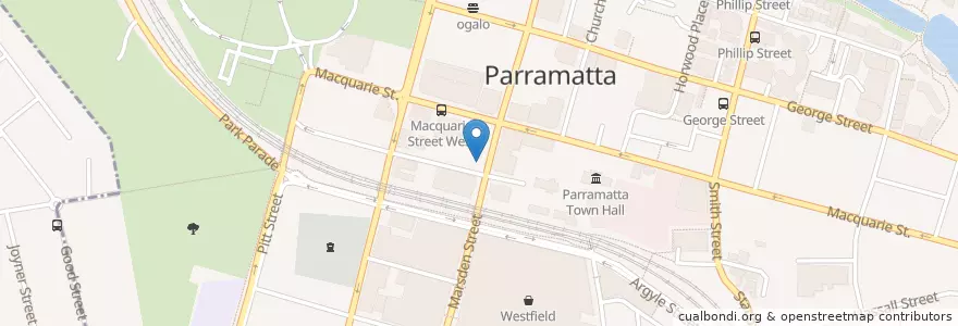 Mapa de ubicacion de Butter en استرالیا, New South Wales, Sydney, City Of Parramatta Council.