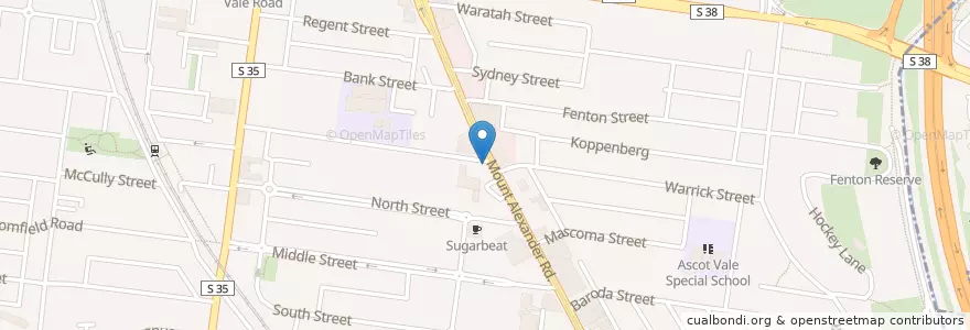 Mapa de ubicacion de Old Man Drew en Australien, Victoria, City Of Moonee Valley.