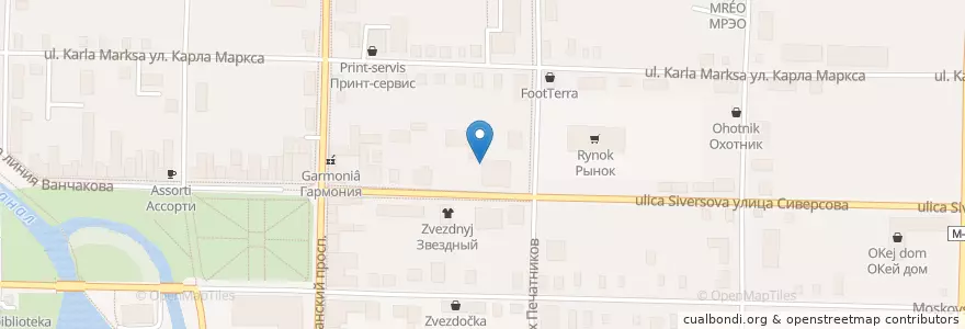Mapa de ubicacion de Сбербанк en Rusland, Centraal Federaal District, Тверская Область, Вышневолоцкий Городской Округ.